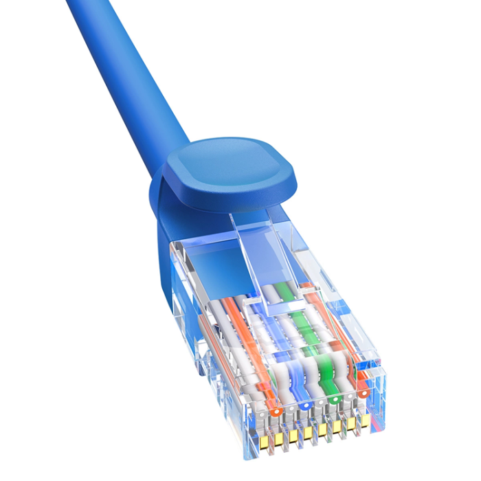 BASEUS - Baseus Cat 6 RJ-45 Ethernet-kabel 1000 Mb/s 3 m - blå