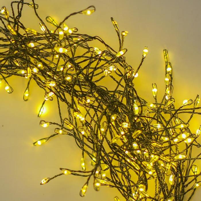 Forever Light - Forever String Light Grön Twig 600LED 6m +5m Kabel - Gul