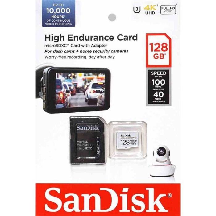Sandisk - Sandisk Minneskort microSD 128GB 100MB/s med Adapter