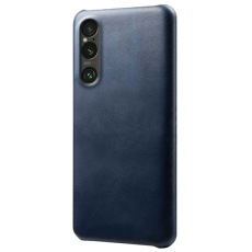 A-One Brand - Sony Xperia 1 VII Mobilskal Calfskin Texture PU-Läder - Blå