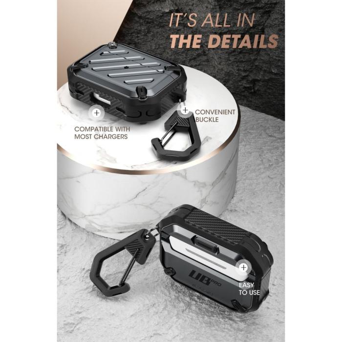 SupCase - SupCase Airpods Pro 1/ 2 Skal Unicorn Beetle Pro - Svart