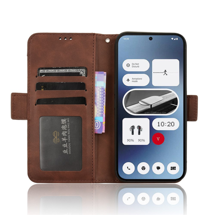 A-One Brand - Nothing Phone (2a) Plus/(2a) Plånboksfodral Läder - Brun