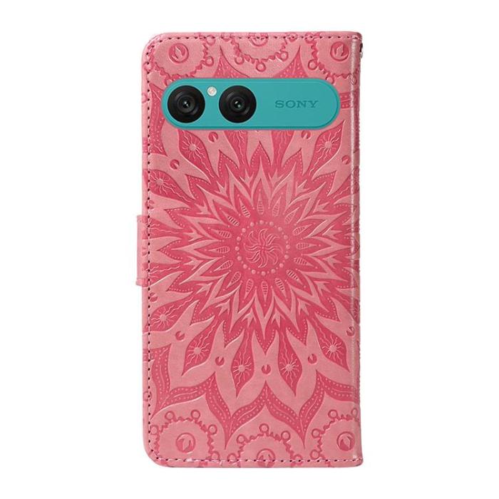 A-One Brand - Sony Xperia 10 VII Plånboksfodral Sunflower Imprinted - Rosa