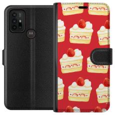iSecrets - Plånboksfodral till Motorola Moto G30 med Tårta