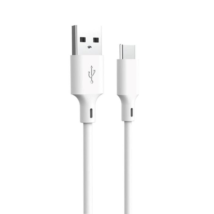 Forever Recycling - Forever USB-A till USB-C Kabel 3A 1.5m KR60-AC-00 - Vit
