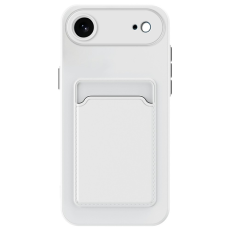 A-One Brand - iPhone 17 Air Mobilskal Korthållare TPU - Vit