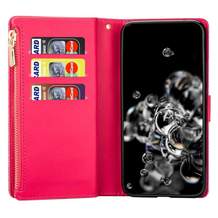 OEM - Starry Sky Samsung Galaxy S26 Fodral Äkta Läder - Rosa
