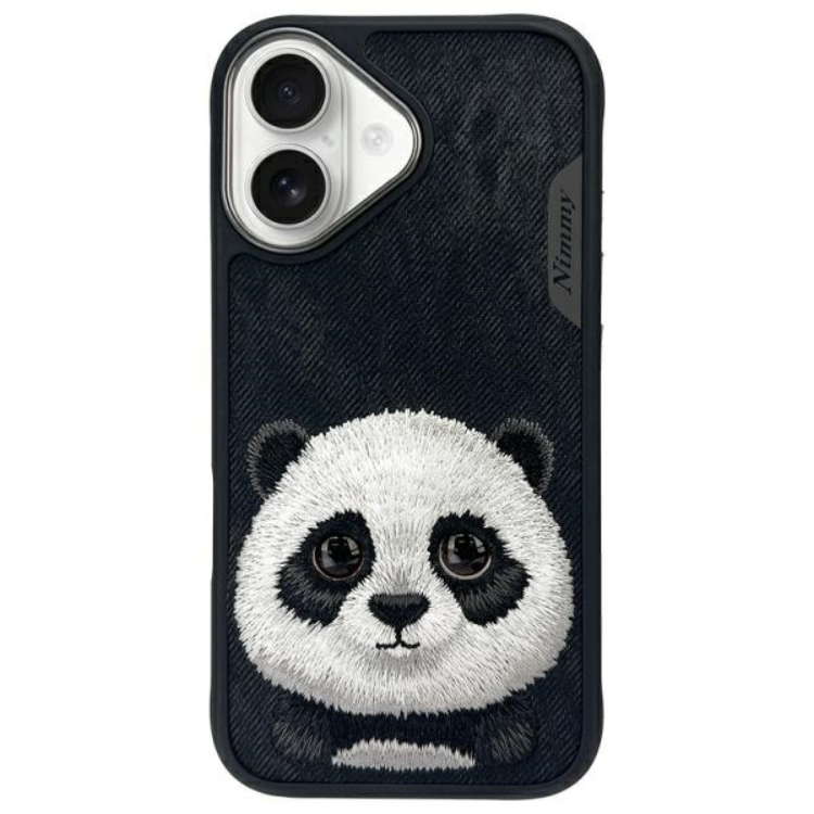 Nimmy iPhone 16 Mobilskal Big Eyed Pet 2.0 Panda - Svart | 2353 | AlltMobil