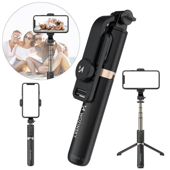 Wozinsky - Wozinsky Selfie Stick Stativ - Svart