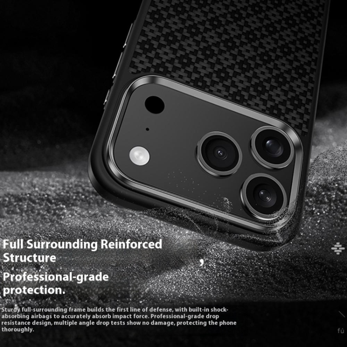 Benks - BENKS iPhone 17 Pro Mobilskal MagSafe Aramid Fiber Weave