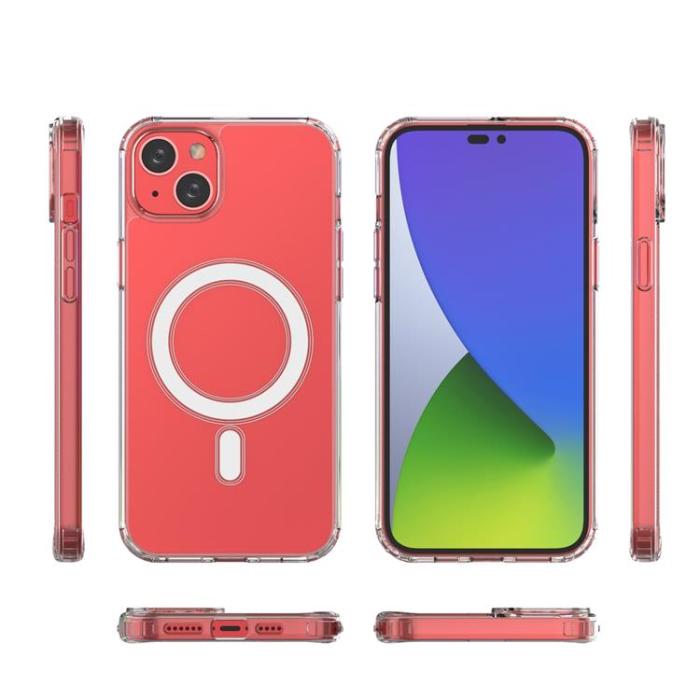 OEM - iPhone 15 Plus Mobilskal Magsafe Armored Gel - Transparent