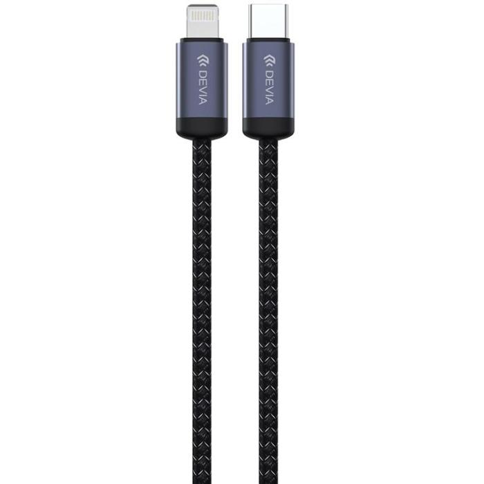 Devia - Devia USB-C Till Lightning 1m Kabel 27W 3A PD Gracious Svart