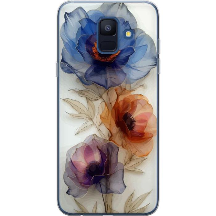iSecrets - Mobilskal till Samsung Galaxy A6 (2018) med Silkesblommor