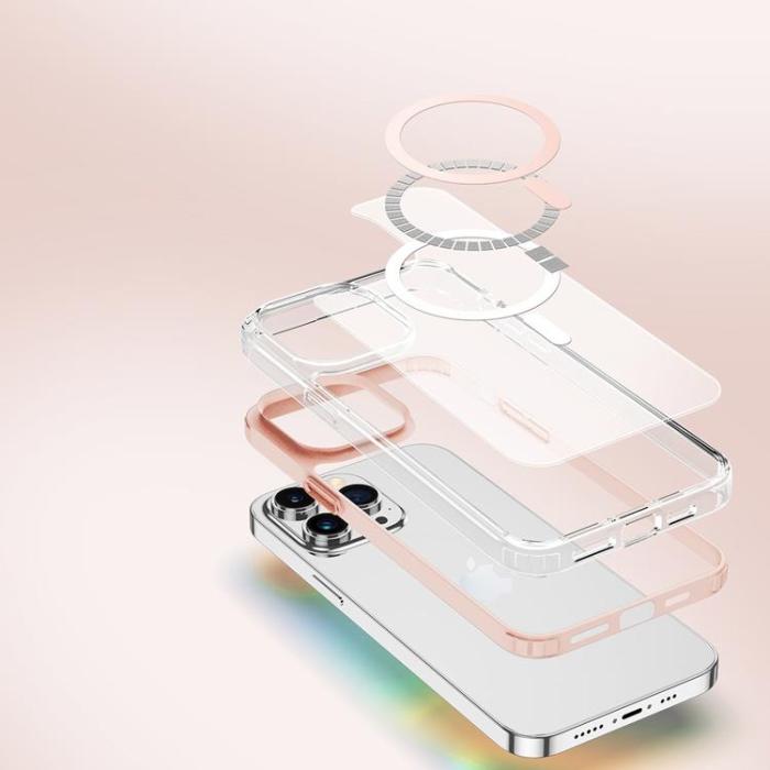 UTGATT1 - Dux Ducis iPhone 14 Pro Max Skal MagSafe Clin2 Magnetic - Rosa