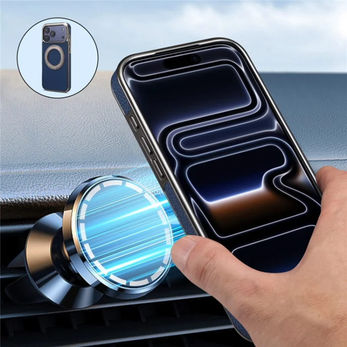 DENIOR - DENIOR iPhone 17 Pro Mobilskal Magsafe D23+2 - Blå