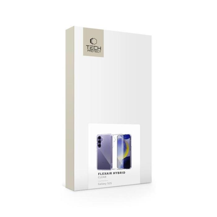Tech-Protect - Tech-Protect Galaxy S25 Mobilskal Flexair Hybrid - Clear