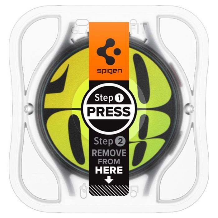 Spigen - [2-Pack] Spigen Galaxy Watch 7 (40mm) Härdat glas Skärmskydd EZ Fit