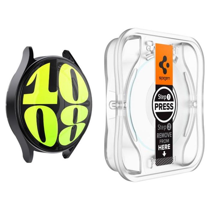 Spigen - [2-Pack] Spigen Galaxy Watch 7 (40mm) Härdat glas Skärmskydd EZ Fit