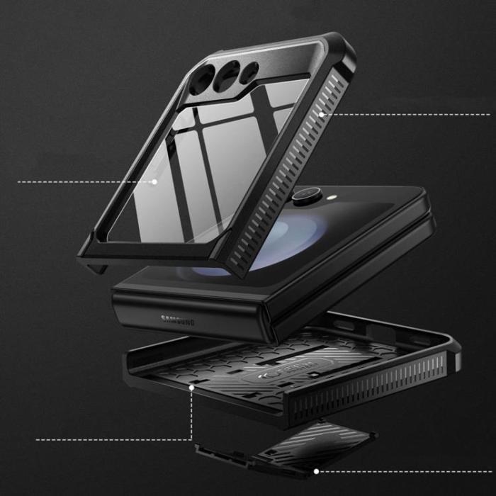 Tech-Protect - Tech-Protect Galaxy Z Flip 5 Mobilskal Kevlar Pro - Svart