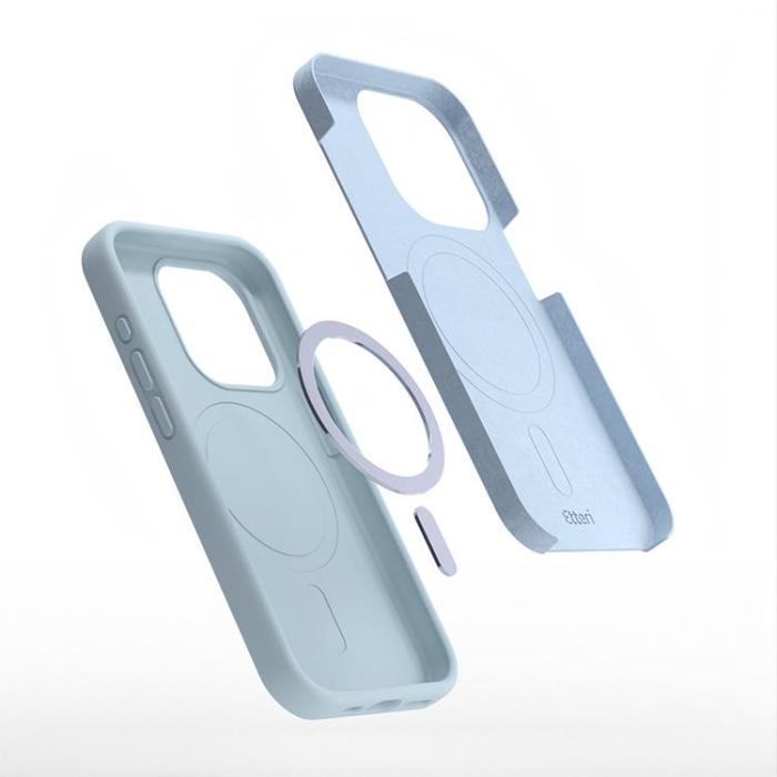 Etteri - Etteri iPhone 16 Mobilskal MagSafe Silikon - Ljusblå