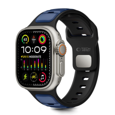 Tech-Protect - Tech-Protect Apple Watch (44/45/46/49mm) Armband Icon - Svart/Marinblå