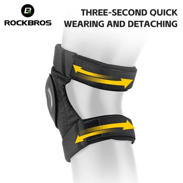 Rockbros - Rockbros Knäskydd - Svart