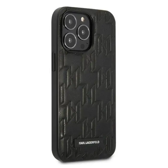 KARL LAGERFELD - Karl Lagerfeld iPhone 13 Pro Max Skal Monogram Plaque - Svart