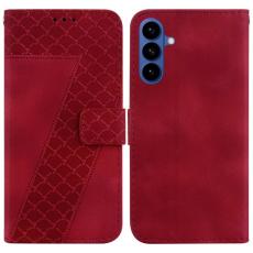 OEM - Mobilskal till Samsung Galaxy S26 / S26 Pro 7-formad M&ouml;nster KonstL&auml;der - R&ouml;d