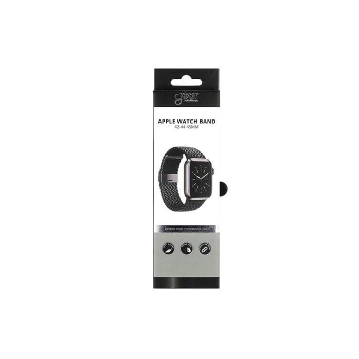 GEAR - GEAR Apple Watch 2/3/4/5/6/7/SE (41/40/38mm) Flätat Armband - Svart