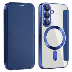 A-One Brand - Galaxy S25 Plus Plånboksfodral MagSafe RFID Blocking - Safir