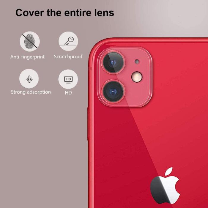 OEM - [2-PACK] Kameralinsskydd i Härdat Glas iPhone 11 - Clear