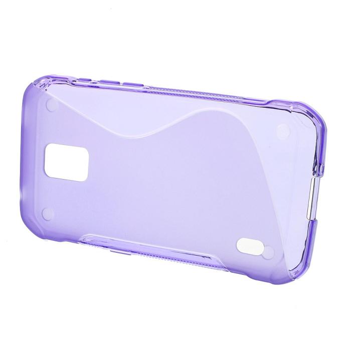 OEM - Flexiskal till Samsung Galaxy S5 Active - Lila
