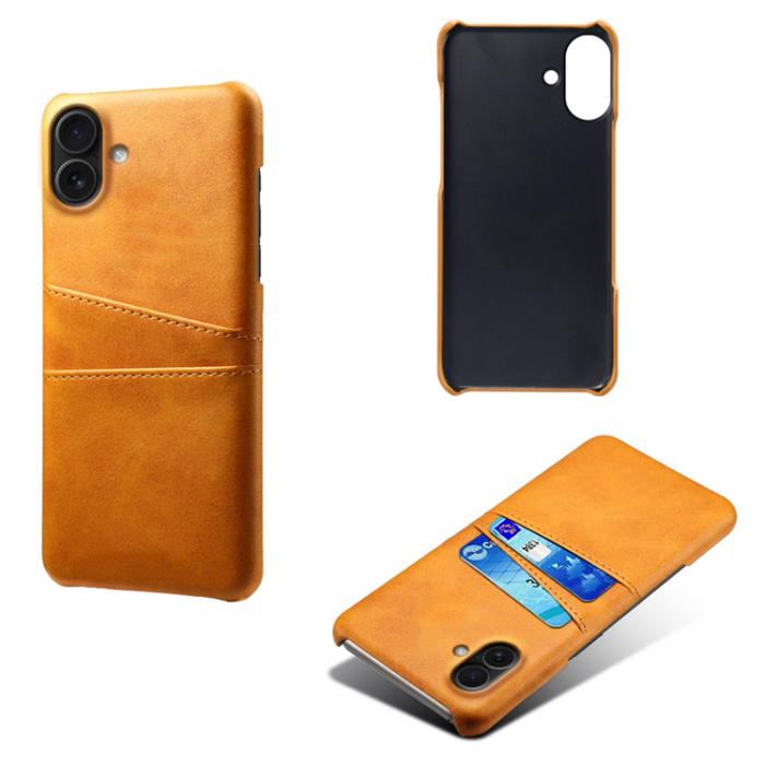 A-One Brand - iPhone 17 Mobilskal Korthållare Dual - Orange