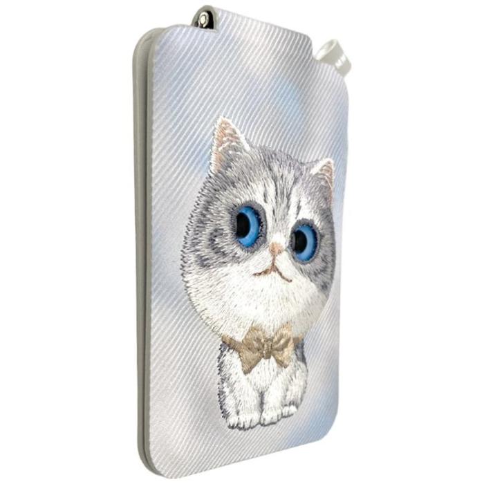 NIMMY - Nimmy MagSafe Korthållare och Mobilställ Big-Eye Cute Pets 2.0 Cat - Grå