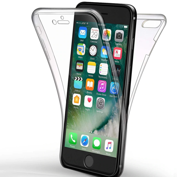 A-One Brand - 360° Heltäckande Skal till iPhone 7/8/SE 2020 - Clear