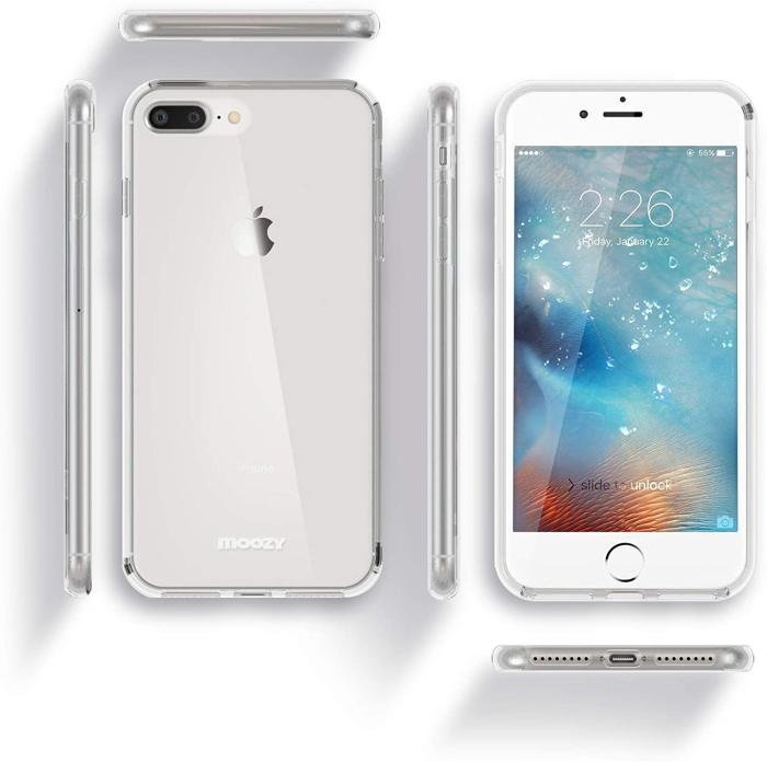 A-One Brand - 360° Heltäckande Skal till iPhone 7 Plus & iPhone 8 Plus - Clear
