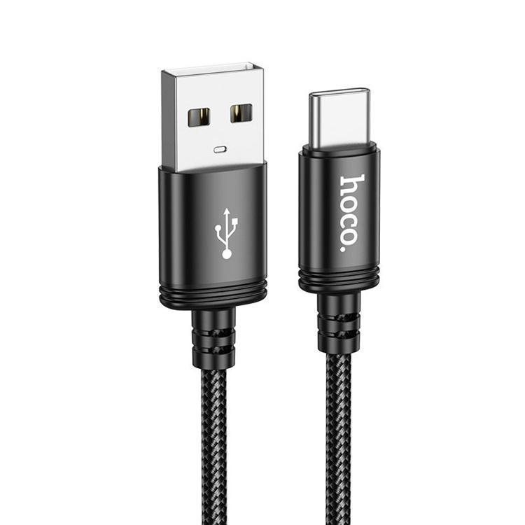 HOCO USB-A till USB-C Kabel 3A 2m X89 - Svart | 3541 | AlltMobil