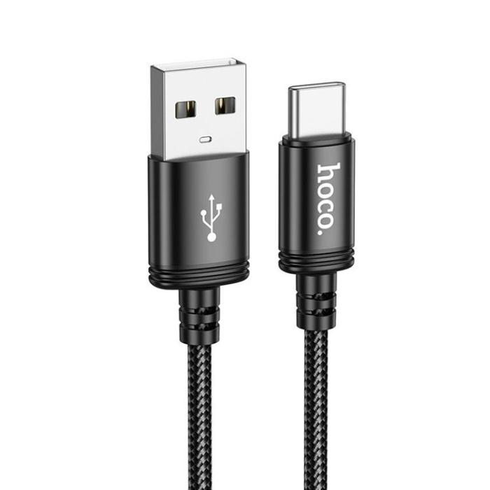 Hoco - HOCO USB-A till USB-C Kabel 3A 2m X89 - Svart