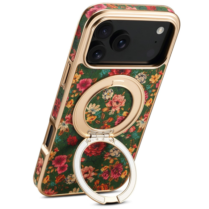 A-One Brand - iPhone 17 Pro Max Mobilskal MagSafe Electroplated Floral A22