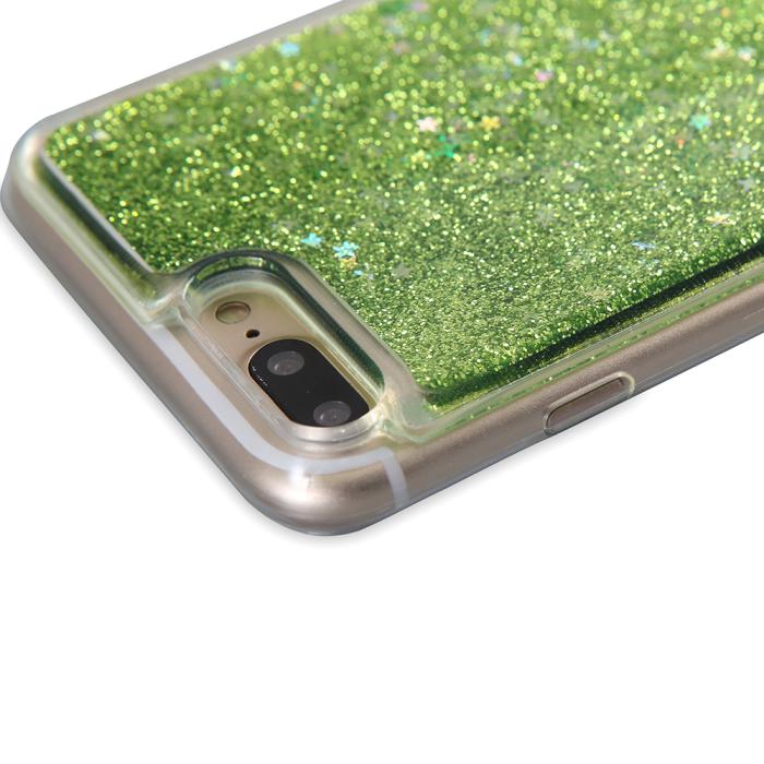 UTGATT5 - Glitter skal till Apple iPhone 7 Plus - Grön