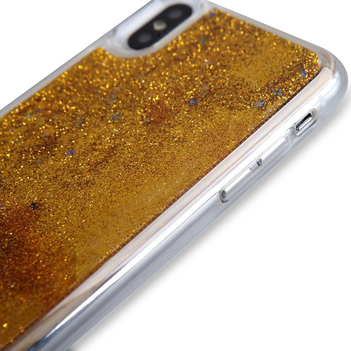 Boom of Sweden - Glitter Skal till iPhone XS Max - Guld
