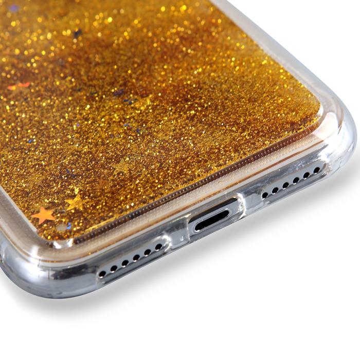 Boom of Sweden - Glitter Skal till iPhone XS Max - Guld