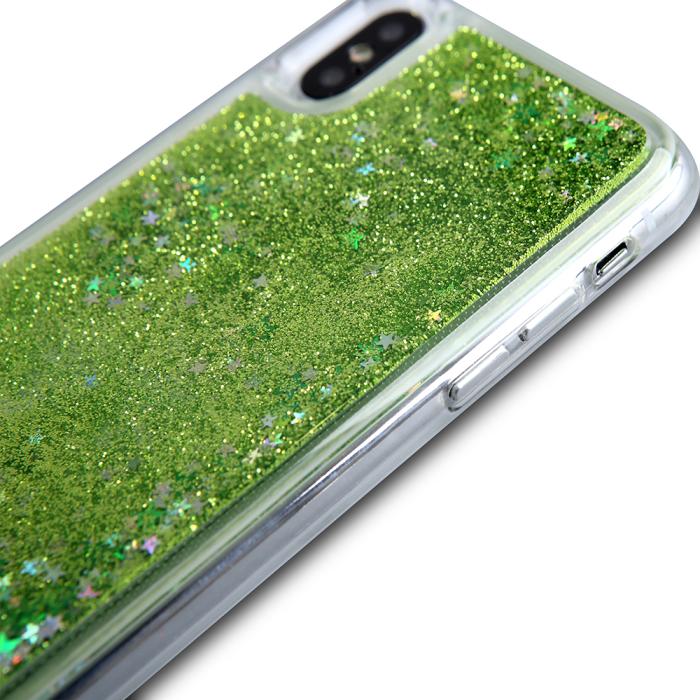 CoveredGear - Glitter Skal till iPhone XS / X - Grön