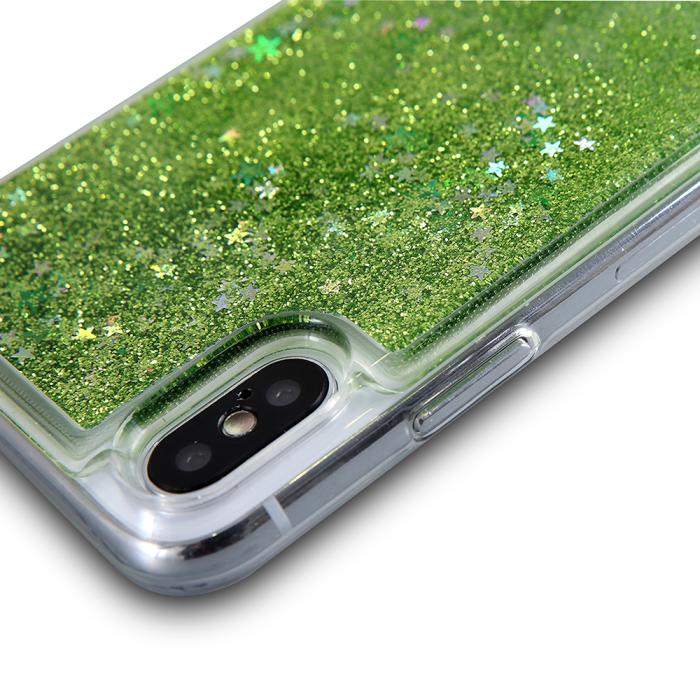 CoveredGear - Glitter Skal till iPhone XS / X - Grön