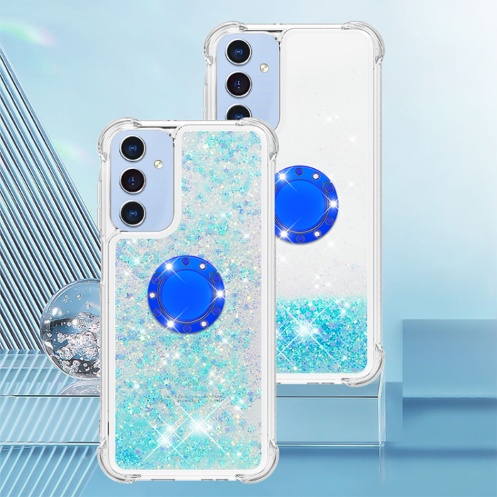 A-One Brand - Galaxy A17/A26 Mobilskal Kickstand Quicksand TPU - Blå