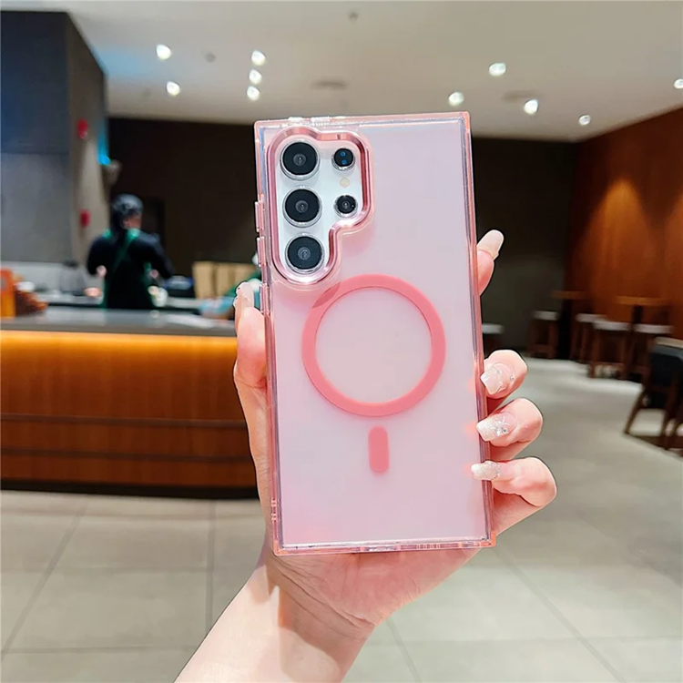 Galaxy S24 Ultra Mobilskal Magsafe TPU - Rosa (Rosa) | 2353 | AlltMobil