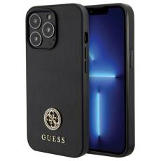 Guess - Guess Mobilskal till iPhone 13 Pro MagSafe Strass Metal Logo - Svart