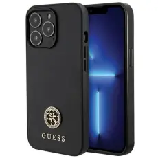 Guess - Guess Mobilskal till iPhone 13 Pro Max MagSafe Strass Metal Logo