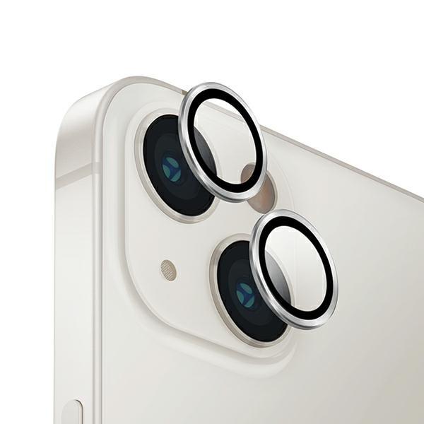 UNIQ iPhone 14/14 Plus Kameralinsskydd Härdat Glas Optix - Silver