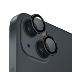UNIQ - UNIQ iPhone 14/14 Plus Kameralinsskydd H&auml;rdat Glas Optix - Svart